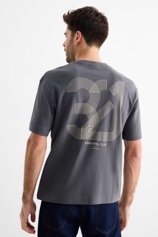 Herren - Funktions-Shirt - Relaxed Fit - dunkelgrau