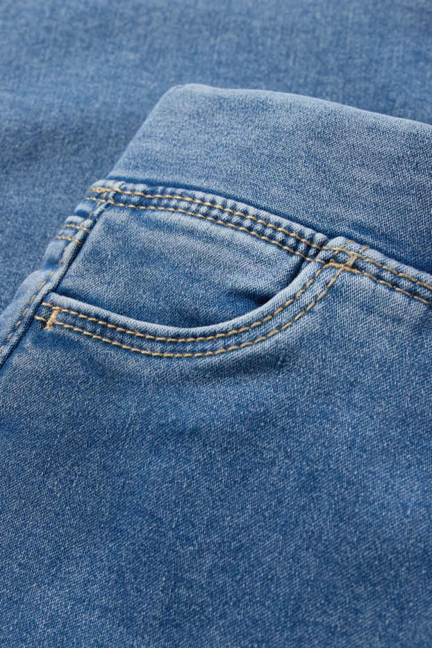 Copii - Fete - Wide leg jeggings - denim-albastru