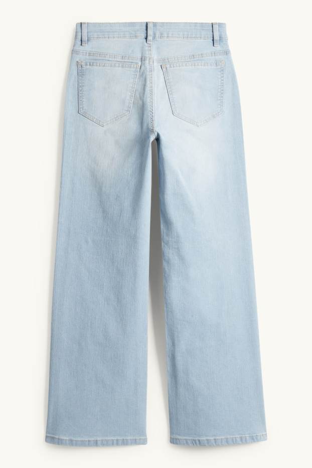 Enfants filles - Wide leg jean - jean bleu clair