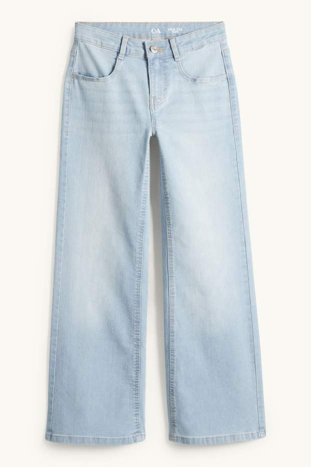 Enfants filles - Wide leg jean - jean bleu clair