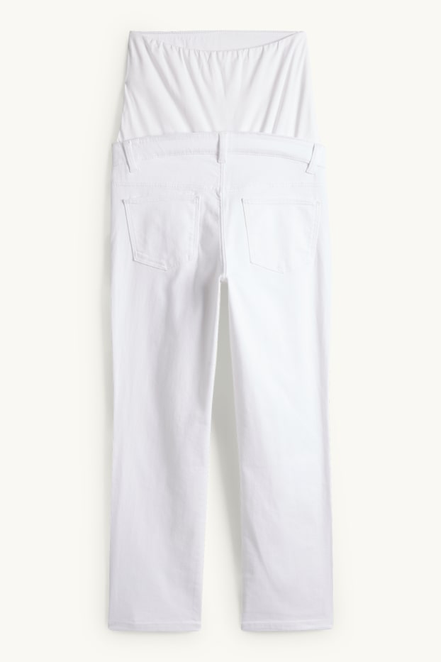 Femei - Jeans gravide - straight jeans - alb