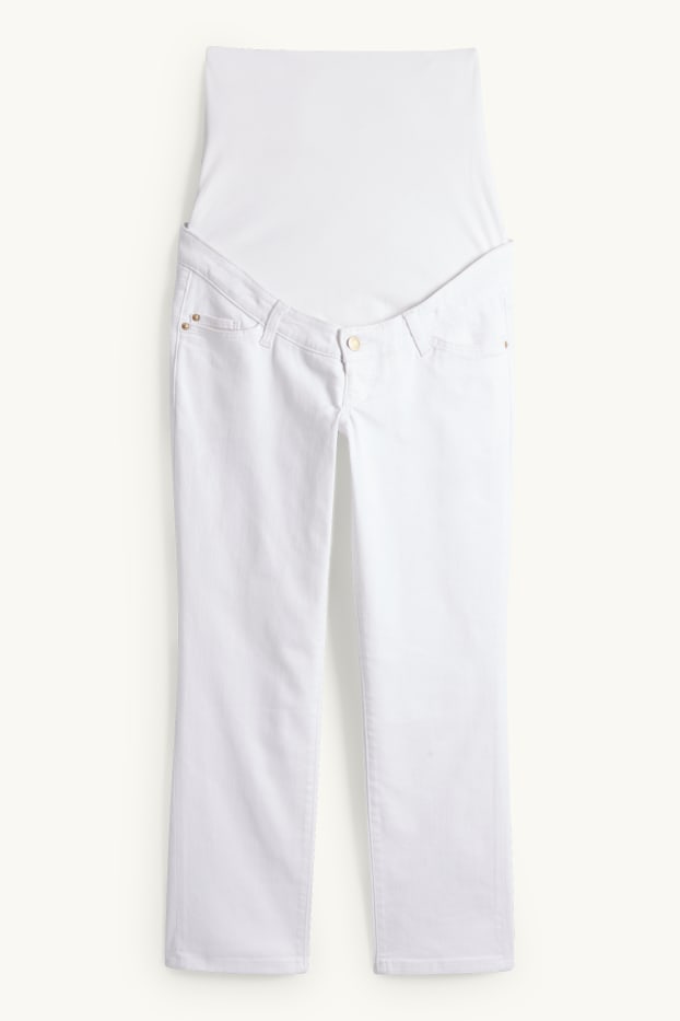 Femei - Jeans gravide - straight jeans - alb