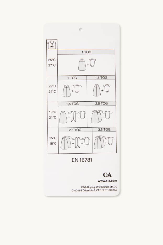 Nadó nen - Vaca, ovella i pollet - sac de dormir per a nadó - 0-4 mesos - blanc