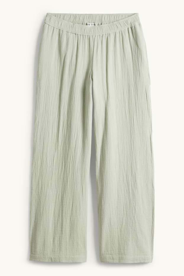 Femmes - Pantalon de grossesse - coupe relax - vert clair