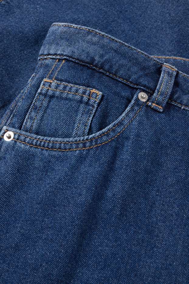 Donna - Jeans a gamba larga - vita bassa - jeans blu