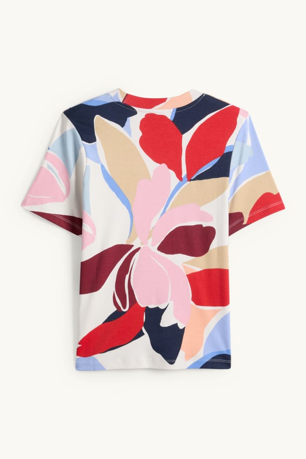 Femei - Tricou - relaxed fit - cu model - multicolor