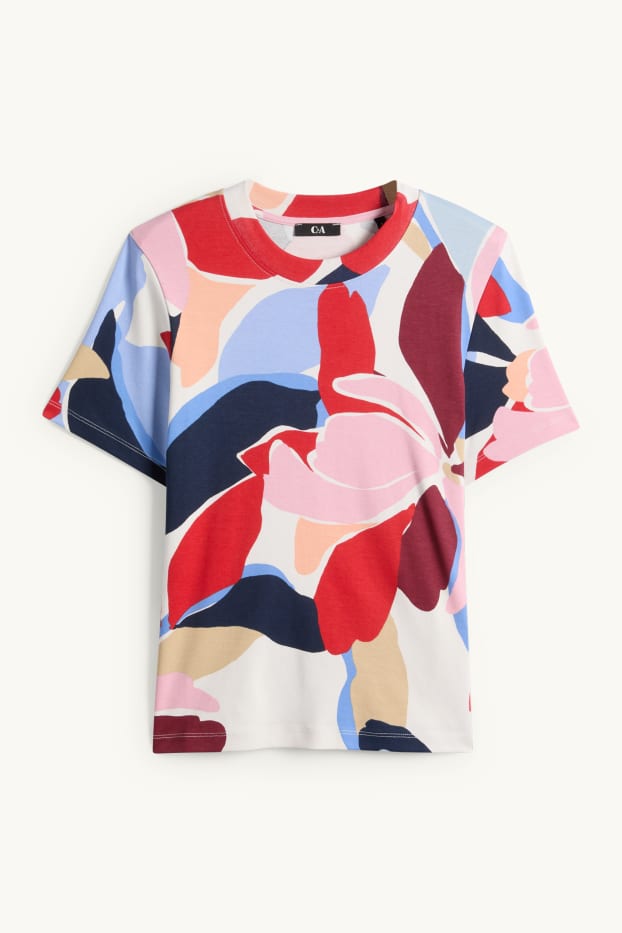 Femei - Tricou - relaxed fit - cu model - multicolor