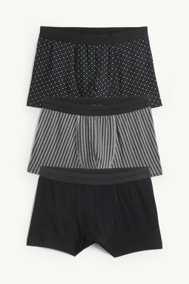 Herren - Multipack 3er - Trunks - schwarz