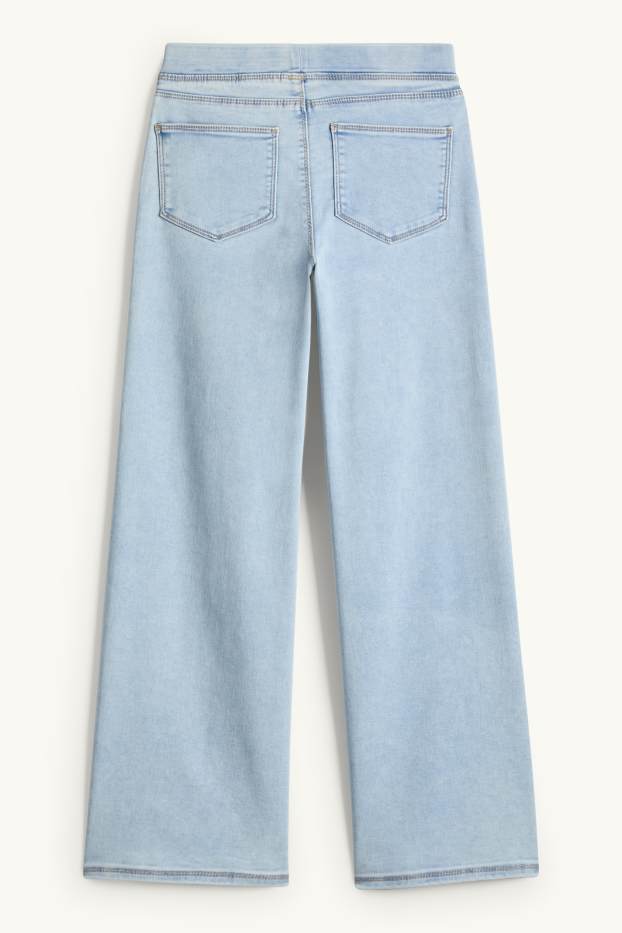 Enfants filles - Wide leg jeggings - jean bleu clair