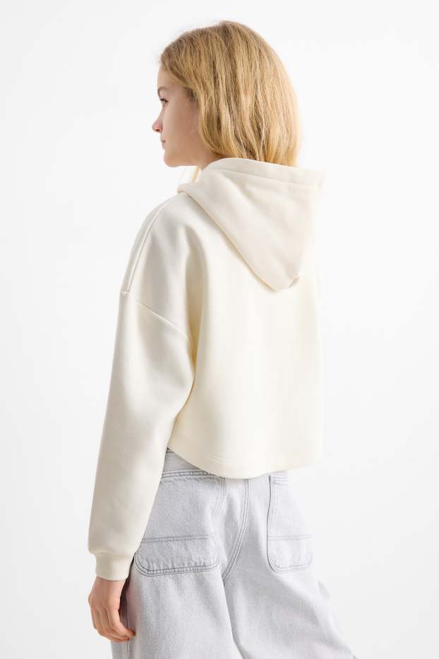 Enfants filles - Arizona - ensemble - sweat à capuche et top - 2 pièces - blanc crème