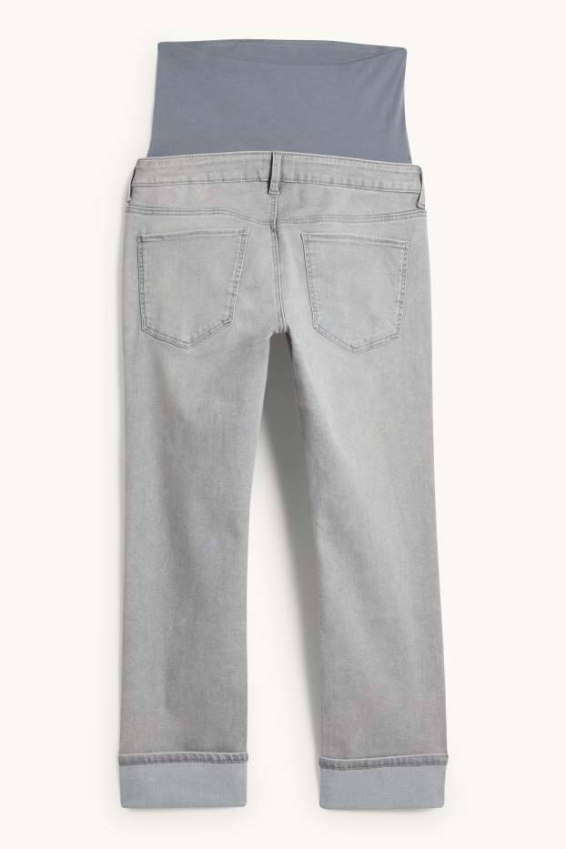 Damen - Umstandsjeans - Straight Jeans - helljeansgrau