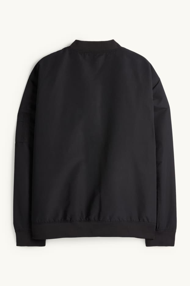 Bărbați - Jachetă de aviator - negru