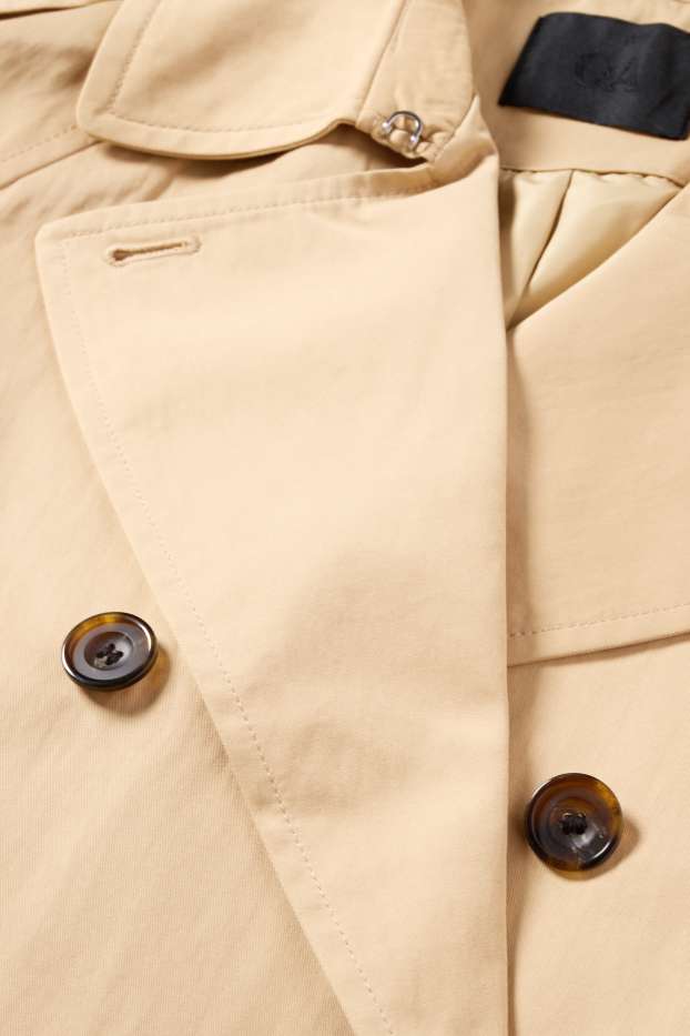 Dames - Korte trenchcoat - beige