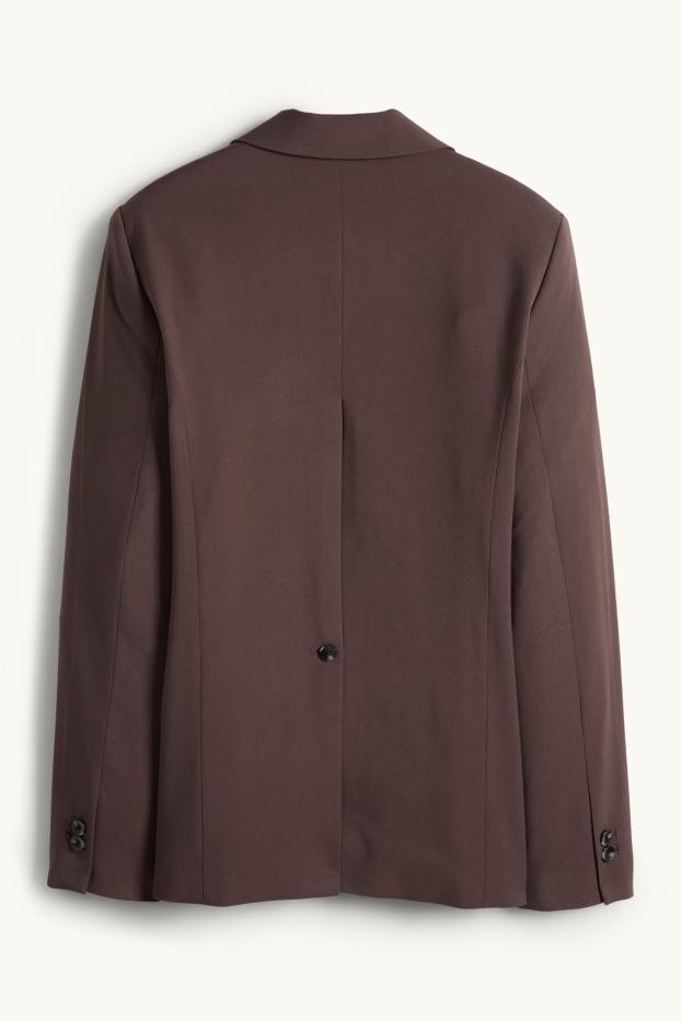 Femmes - Blazer - relaxed fit - marron foncé