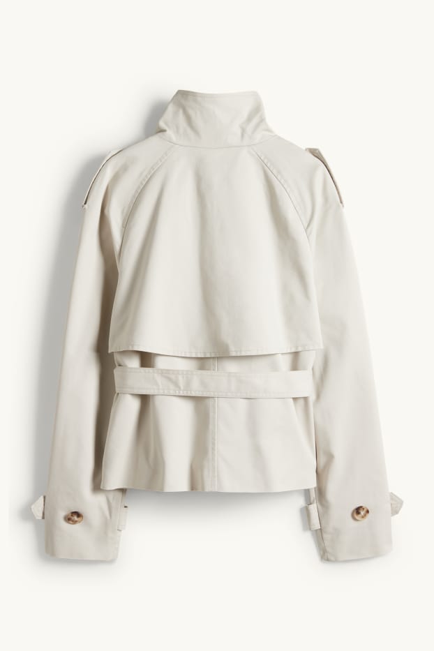 Femmes - Trench court - beige clair