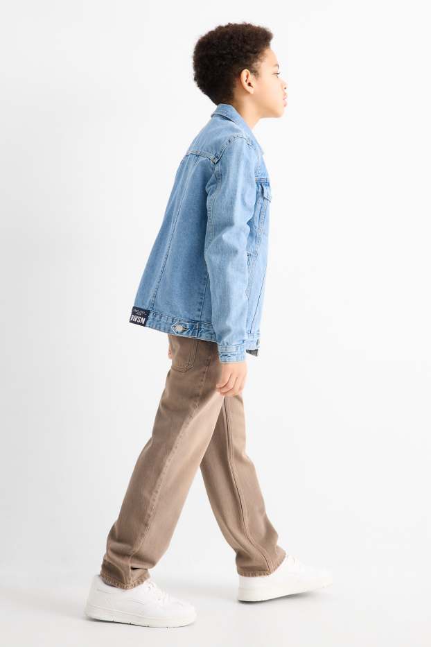 Kinderen: jongens - Loose jeans - jeansbruin