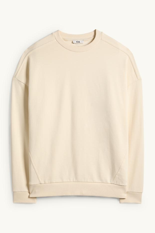 Damen - Sweatshirt - hellbeige