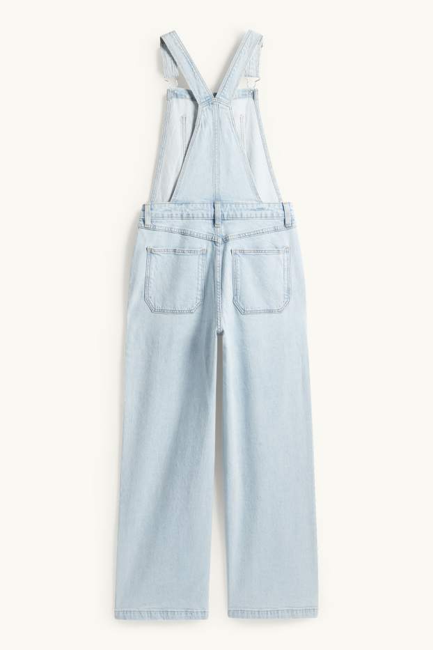 Enfants filles - Salopette en jean - jean bleu clair