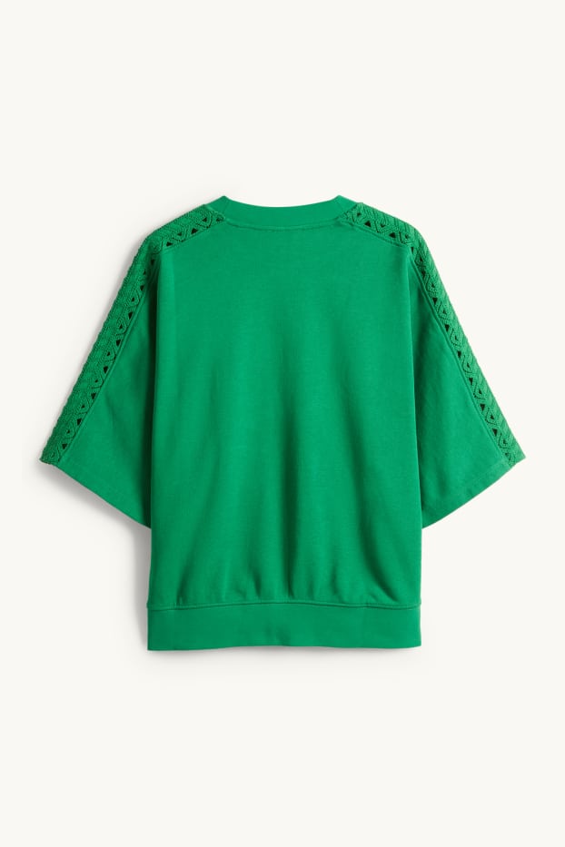 Femei - Bluză de molton - verde