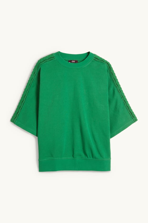 Femei - Bluză de molton - verde