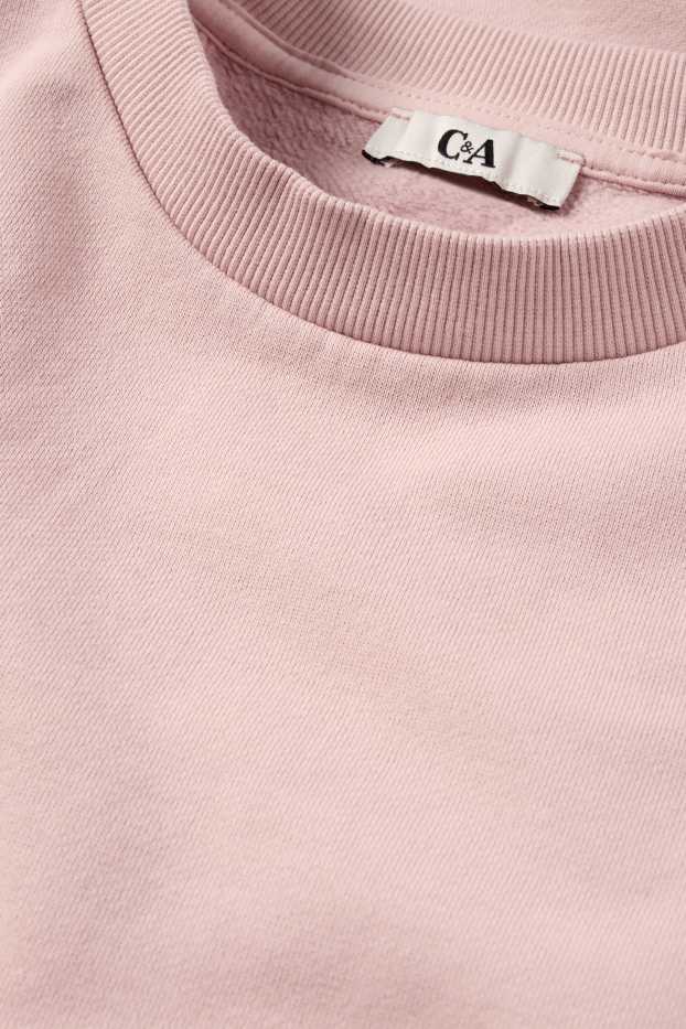 Femei - Bluză de molton - roz