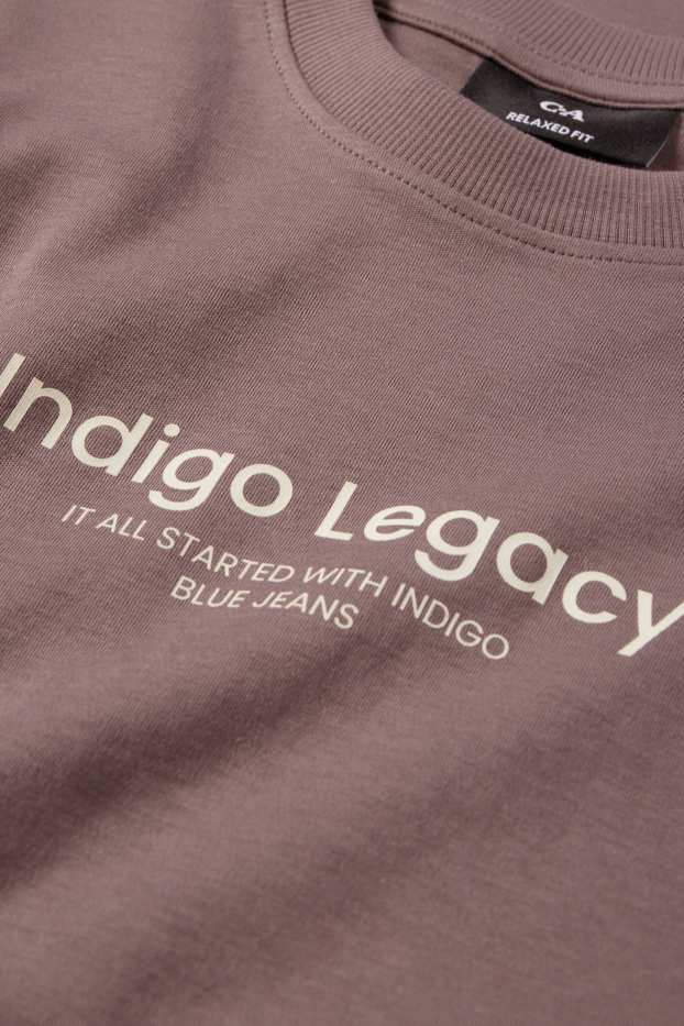 Pánské - Tričko - relaxed fit - hnědá