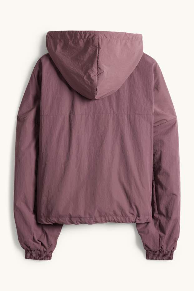 Dona - Jaqueta amb caputxa - resistent a l’aigua - bordeus