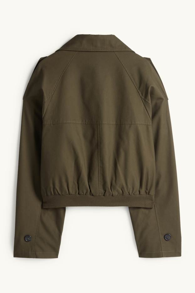 Dona - Gavardina crop - verd fosc