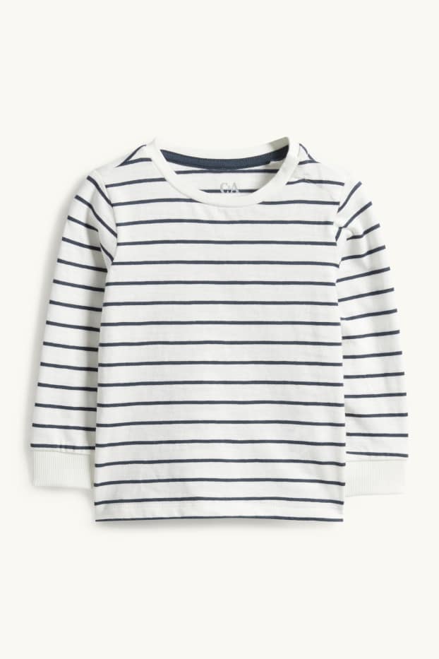 Miminka - chlapci - Outfit pro miminka - 2dílný - džíny - modré