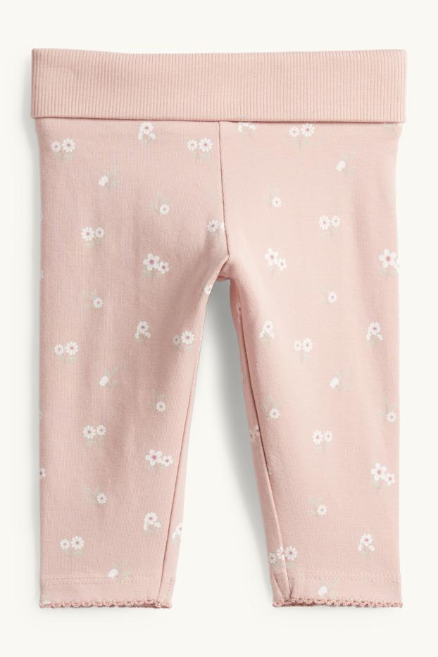 Baby Mädchen - Häschen - Baby-Crochet-Outfit - 3 teilig - weiss / rosa