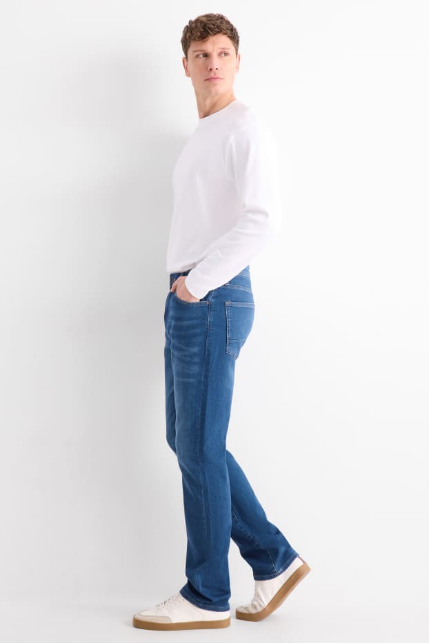 Pánské - Straight jeans - Flex jog denim - LYCRA® - džíny - modré