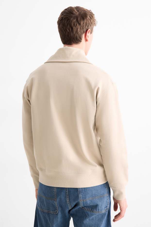 Pánské - Mikina - béžová