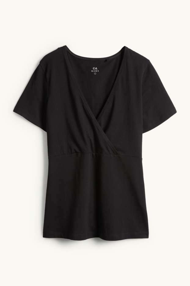 Femmes - Haut de pyjama d’allaitement - noir