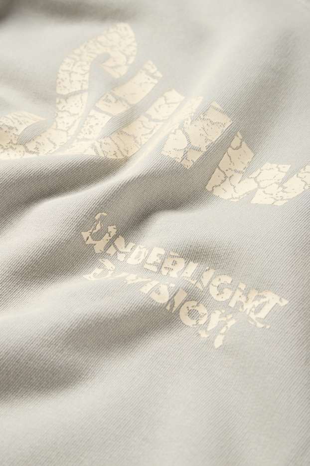 Herren - Oversized-Sweatshirt - hellgrau