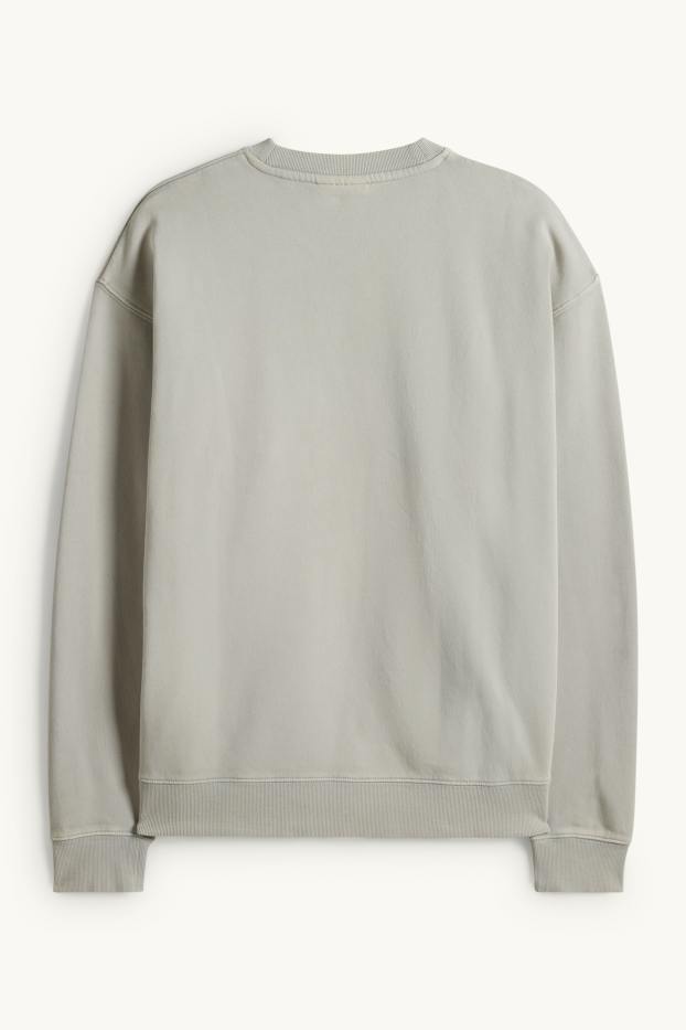 Herren - Oversized-Sweatshirt - hellgrau