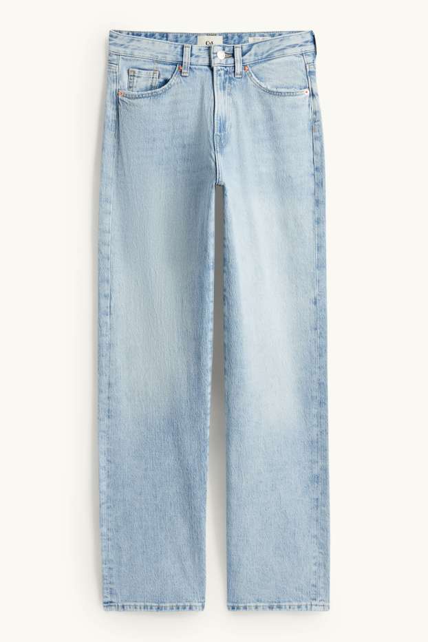 Dames - Straight jeans - high waist - LYCRA® - jeanslichtblauw