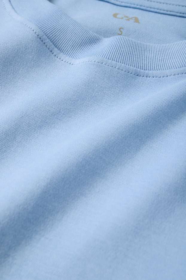 Femmes - T-shirt - slim fit - bleu clair