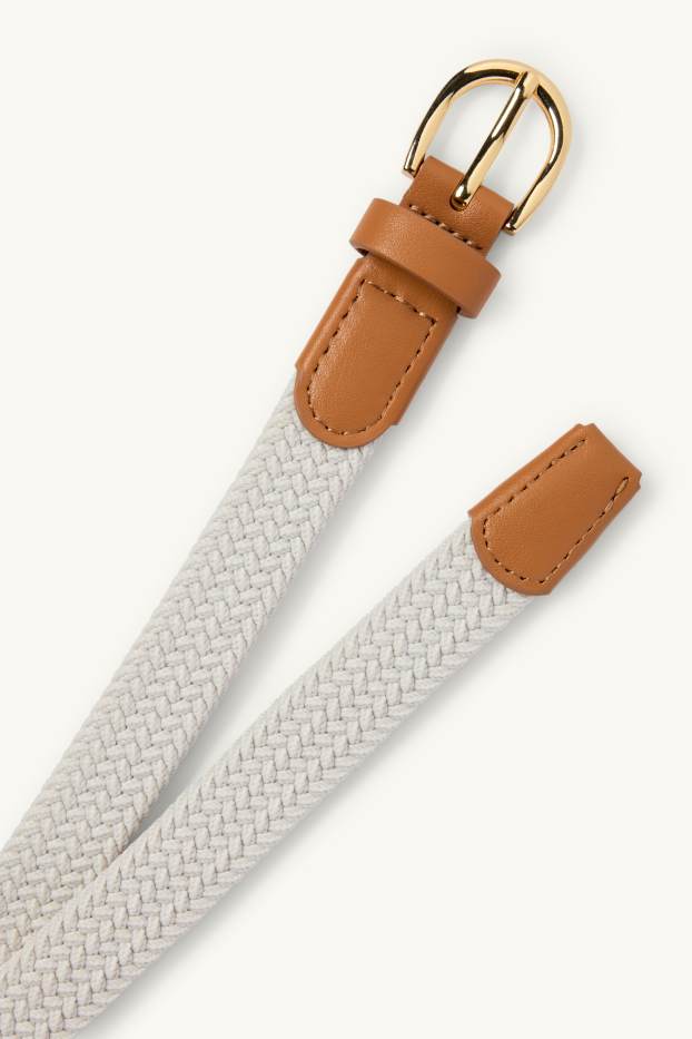 Kinder Mädchen - Gürtel - hellgrau