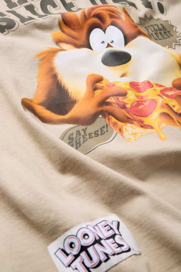 Children Boys - Looney Tunes - short sleeve T-shirt - beige