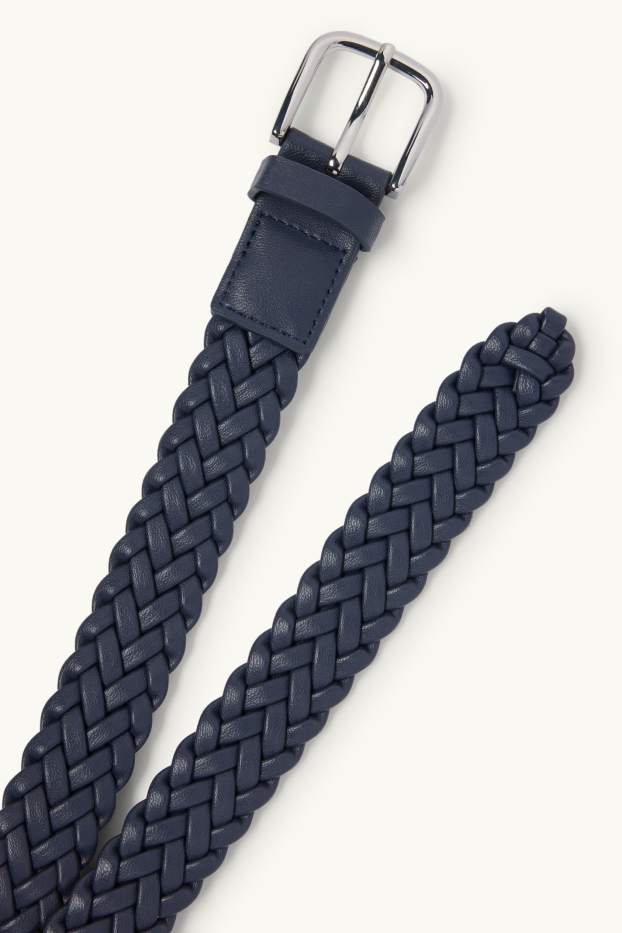 Dames - Riem - imitatieleer - donkerblauw