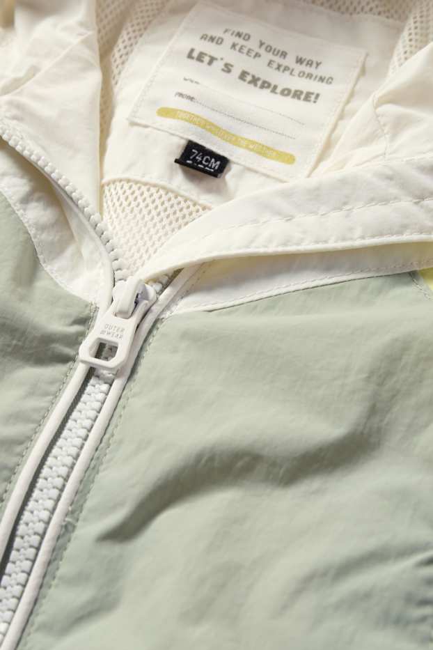 Baby Boys - Baby jacket - water-repellent - white / green