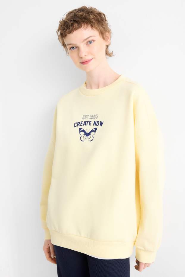 Femmes - Sweat - jaune clair