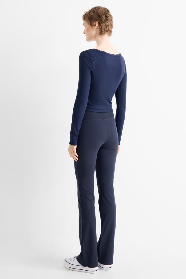 Dames - Flared legging - donkerblauw