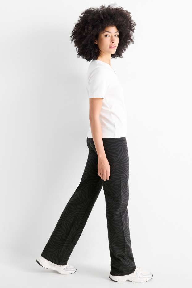 Donna - Confezione da 2 - leggings diritti - nero