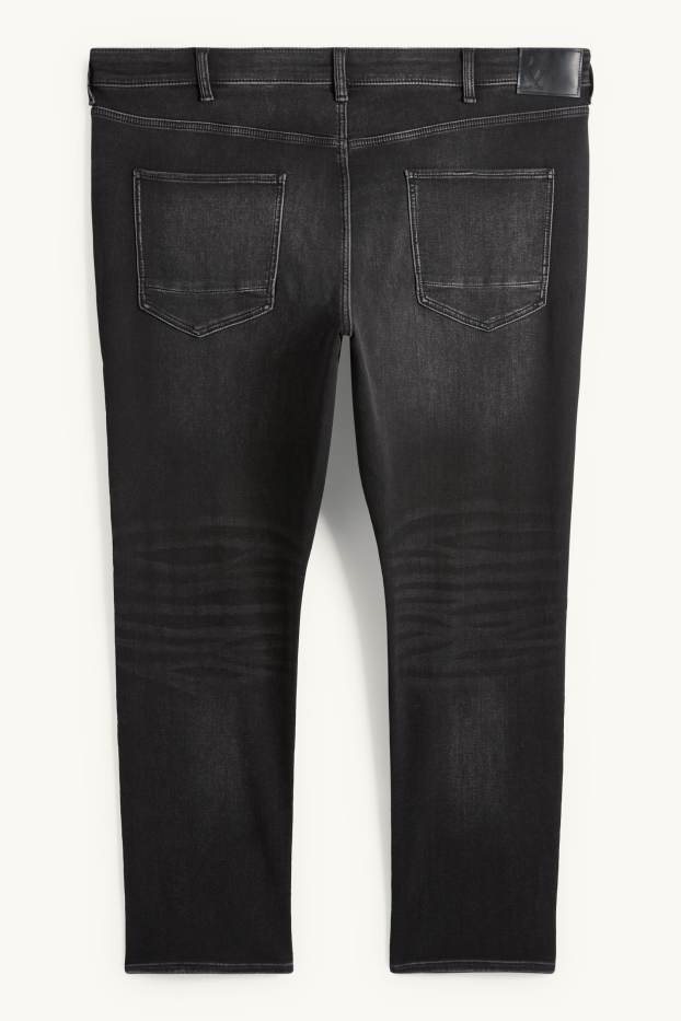 Bărbați - Slim jeans - Flex jog denim - LYCRA® - denim-gri închis