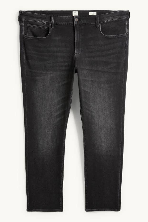 Bărbați - Slim jeans - Flex jog denim - LYCRA® - denim-gri închis