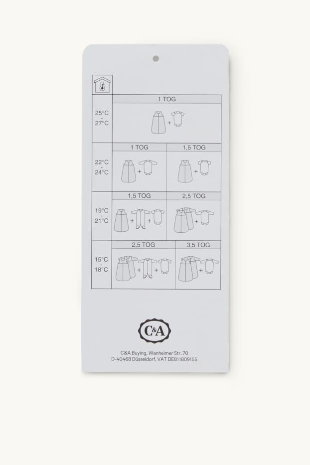 Baby Girls - Elephant, giraffe and lion - baby sleeping bag - 6-18 months - white