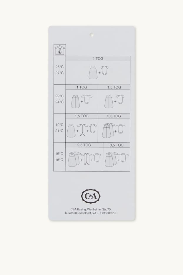 Baby Girls - Giraffe - baby sleeping bag - 6-18 months - cremewhite