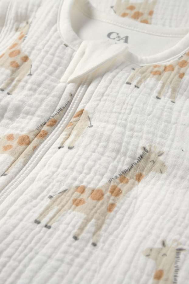 Baby Girls - Giraffe - baby sleeping bag - 6-18 months - cremewhite