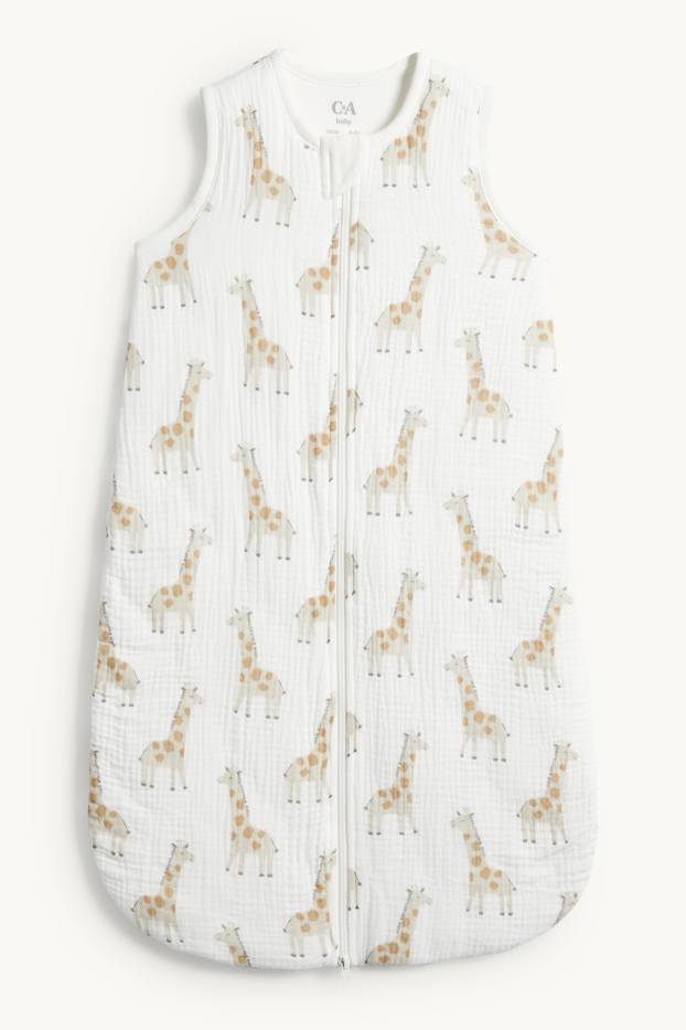 Baby Girls - Giraffe - baby sleeping bag - 6-18 months - cremewhite